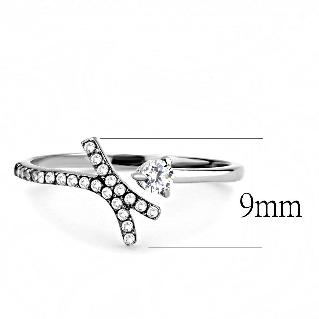 QUEVN Polished Steel Ring