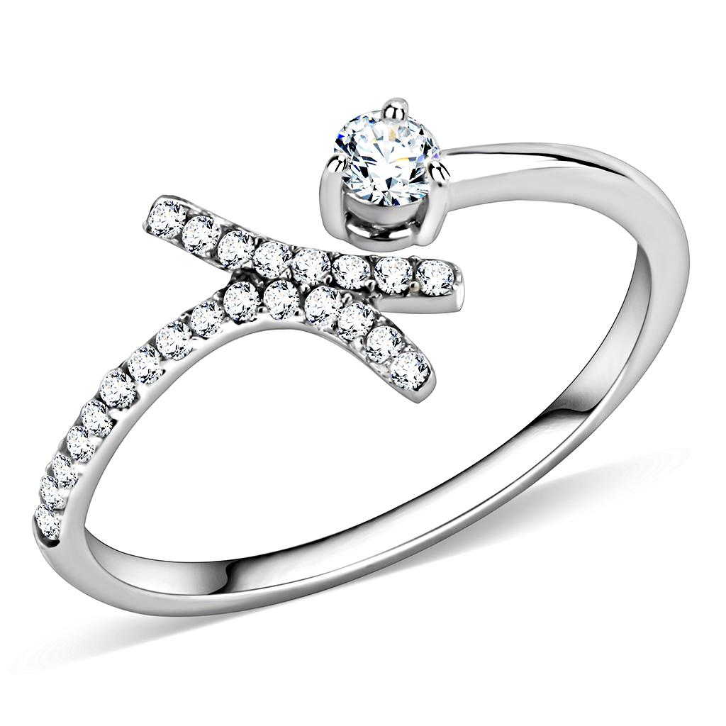 QUEVN Polished Steel Ring